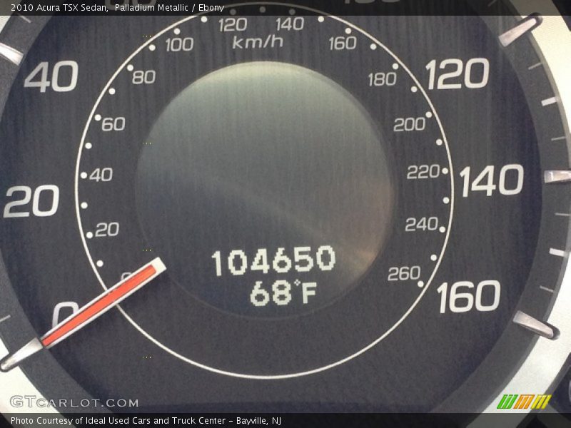 Palladium Metallic / Ebony 2010 Acura TSX Sedan