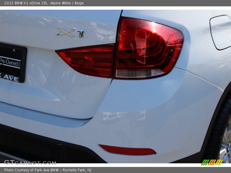 Alpine White / Beige 2013 BMW X1 xDrive 28i