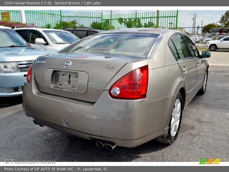 Spirited Bronze / Cafe Latte 2004 Nissan Maxima 3.5 SE