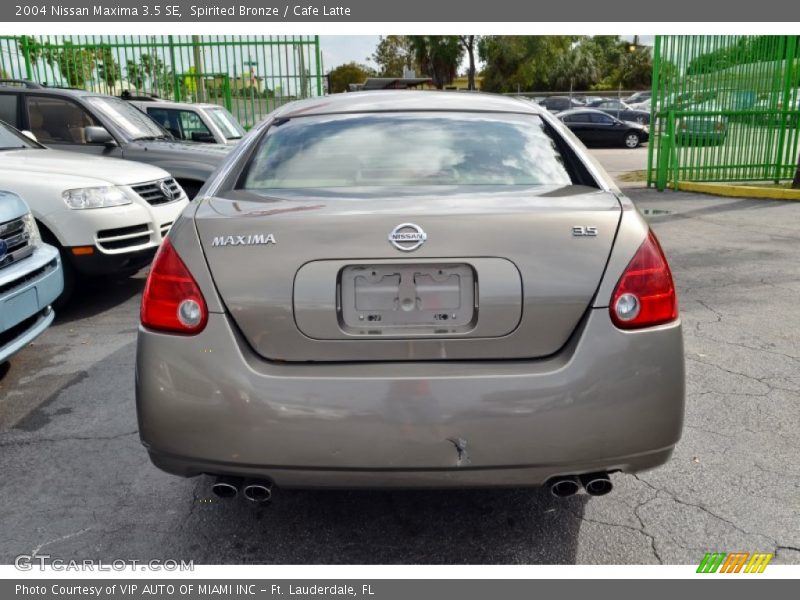 Spirited Bronze / Cafe Latte 2004 Nissan Maxima 3.5 SE