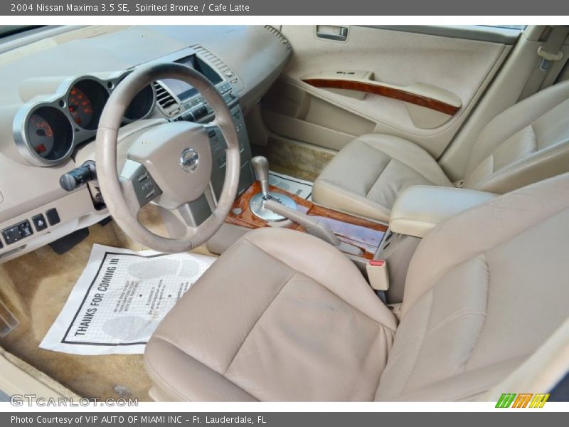 Spirited Bronze / Cafe Latte 2004 Nissan Maxima 3.5 SE