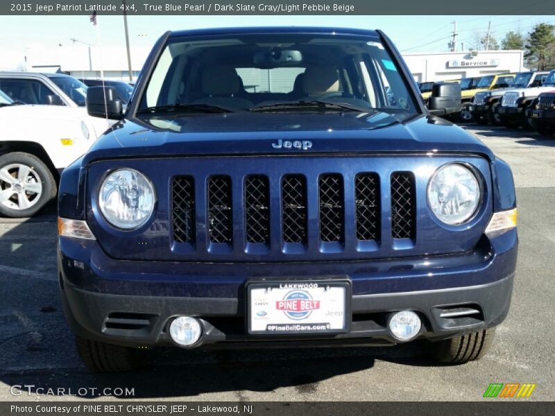 True Blue Pearl / Dark Slate Gray/Light Pebble Beige 2015 Jeep Patriot Latitude 4x4