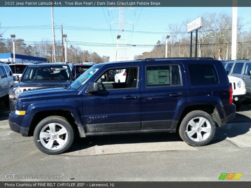 True Blue Pearl / Dark Slate Gray/Light Pebble Beige 2015 Jeep Patriot Latitude 4x4
