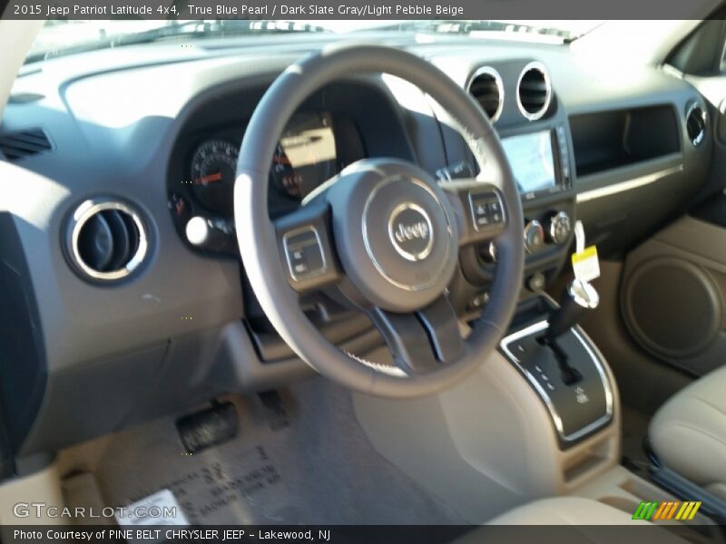 True Blue Pearl / Dark Slate Gray/Light Pebble Beige 2015 Jeep Patriot Latitude 4x4