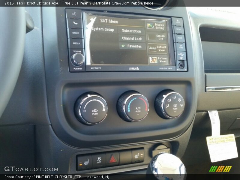 True Blue Pearl / Dark Slate Gray/Light Pebble Beige 2015 Jeep Patriot Latitude 4x4