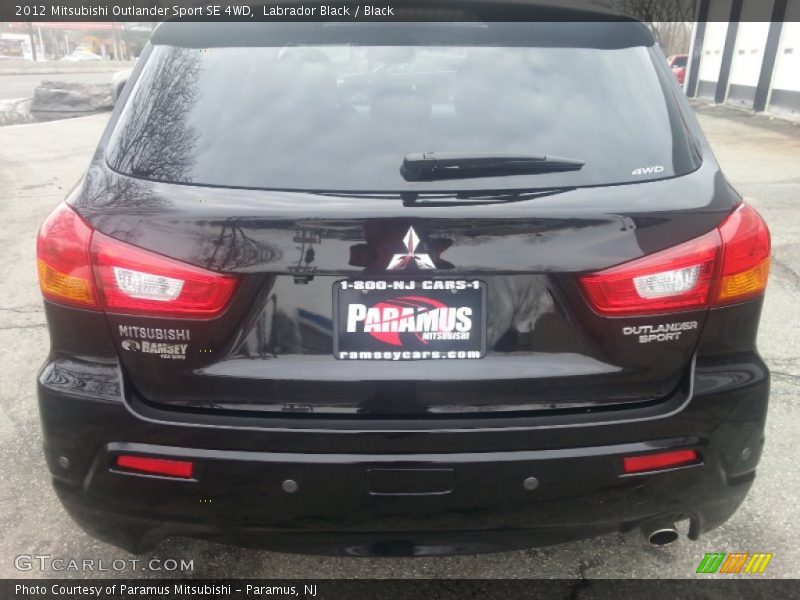 Labrador Black / Black 2012 Mitsubishi Outlander Sport SE 4WD