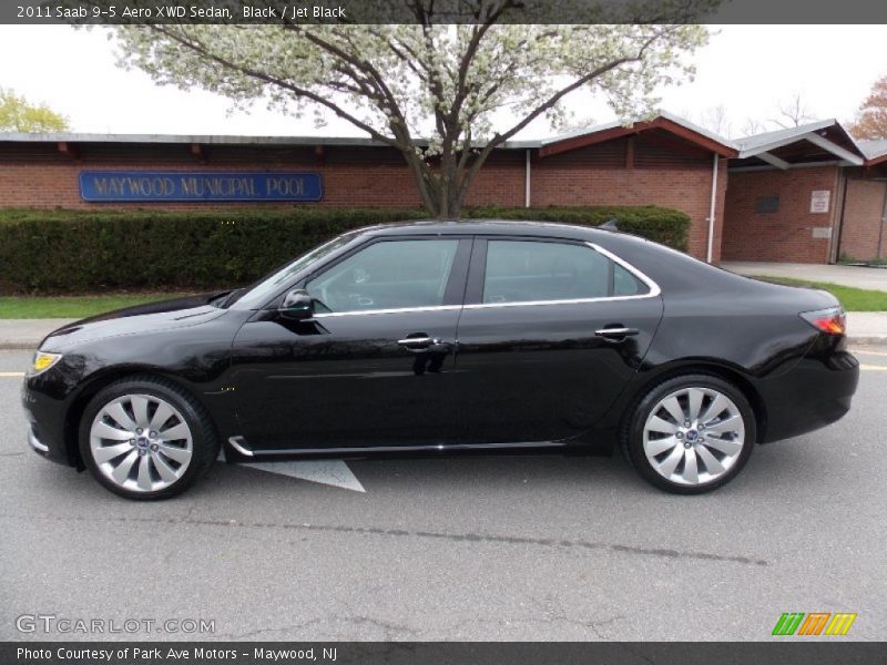 Black / Jet Black 2011 Saab 9-5 Aero XWD Sedan