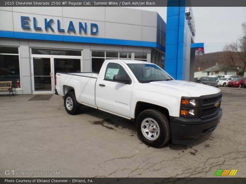 Summit White / Dark Ash/Jet Black 2015 Chevrolet Silverado 1500 WT Regular Cab