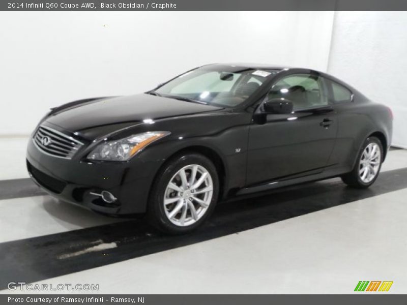 Black Obsidian / Graphite 2014 Infiniti Q60 Coupe AWD