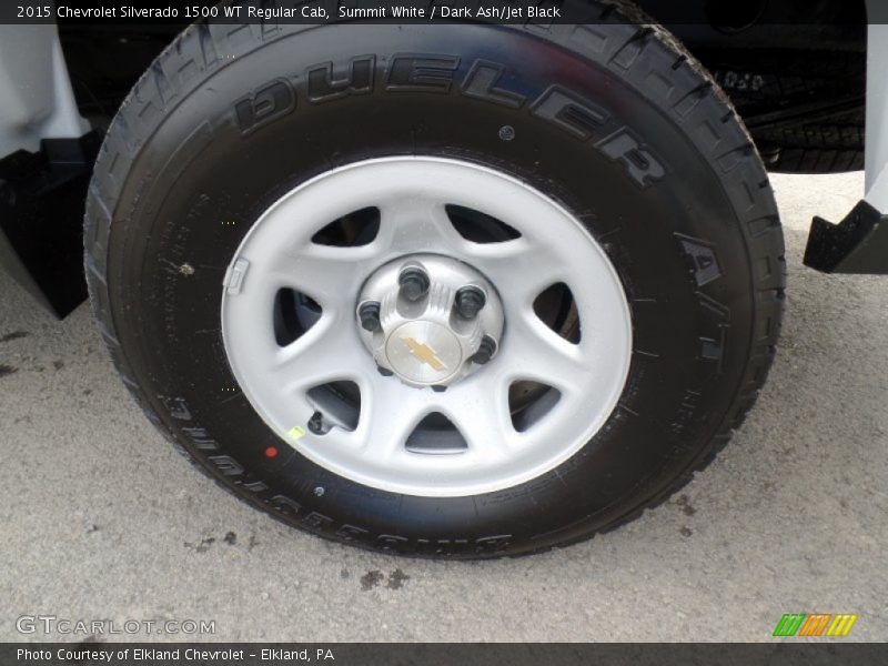 Summit White / Dark Ash/Jet Black 2015 Chevrolet Silverado 1500 WT Regular Cab