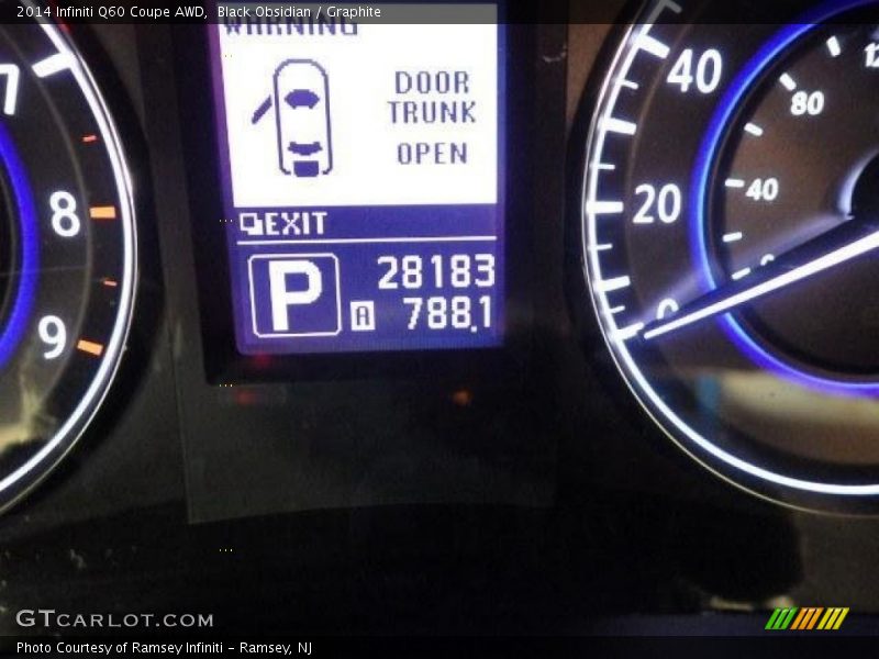 Black Obsidian / Graphite 2014 Infiniti Q60 Coupe AWD