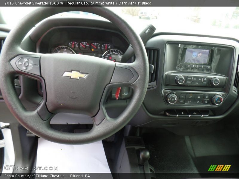 Summit White / Dark Ash/Jet Black 2015 Chevrolet Silverado 1500 WT Regular Cab