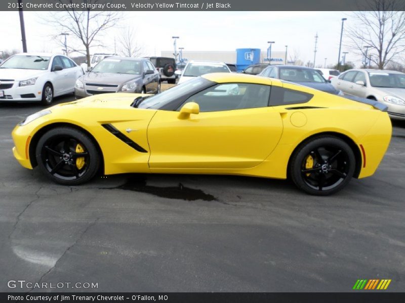Velocity Yellow Tintcoat / Jet Black 2015 Chevrolet Corvette Stingray Coupe