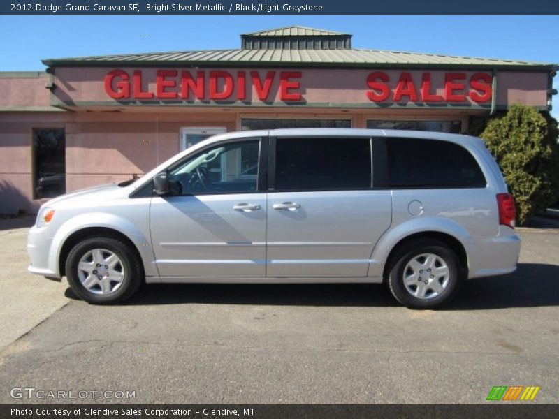Bright Silver Metallic / Black/Light Graystone 2012 Dodge Grand Caravan SE