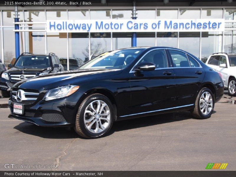 Black / Black 2015 Mercedes-Benz C 300 4Matic