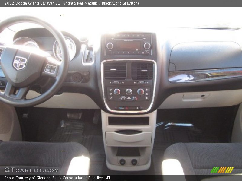 Bright Silver Metallic / Black/Light Graystone 2012 Dodge Grand Caravan SE