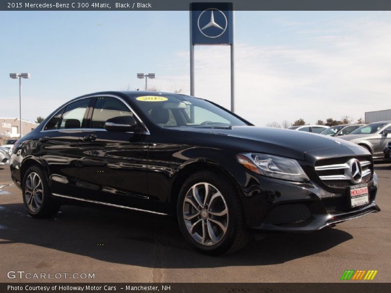 Black / Black 2015 Mercedes-Benz C 300 4Matic