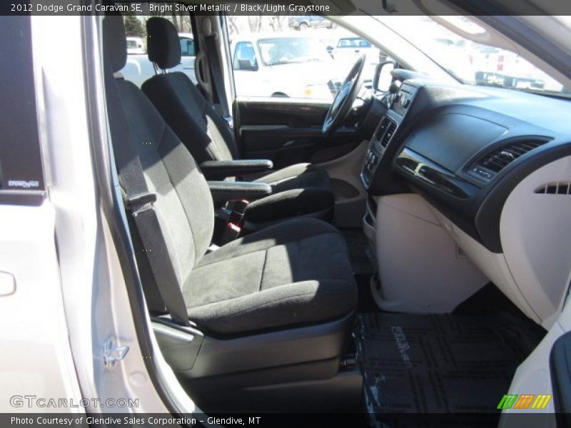 Bright Silver Metallic / Black/Light Graystone 2012 Dodge Grand Caravan SE