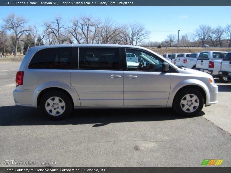 Bright Silver Metallic / Black/Light Graystone 2012 Dodge Grand Caravan SE