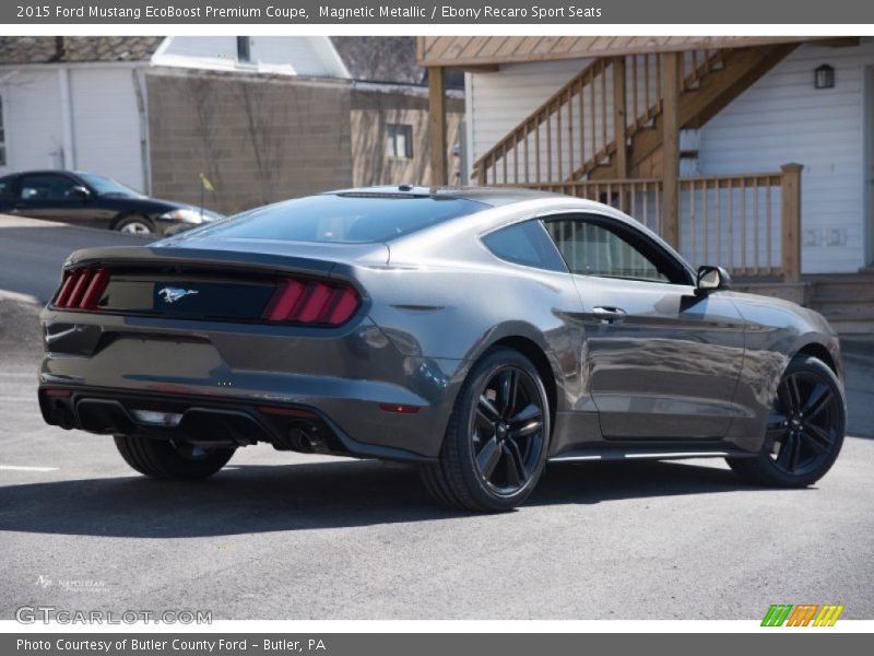 Magnetic Metallic / Ebony Recaro Sport Seats 2015 Ford Mustang EcoBoost Premium Coupe