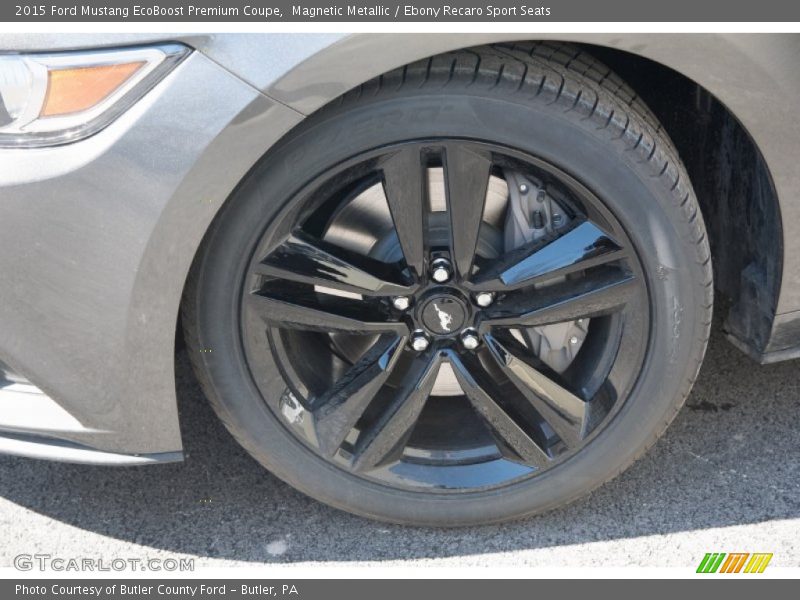 Magnetic Metallic / Ebony Recaro Sport Seats 2015 Ford Mustang EcoBoost Premium Coupe