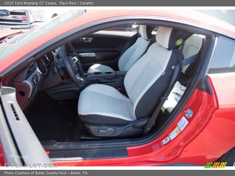 Front Seat of 2015 Mustang GT Coupe