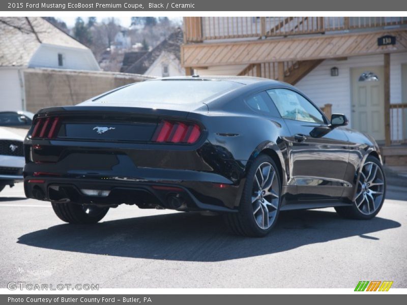 Black / Ceramic 2015 Ford Mustang EcoBoost Premium Coupe