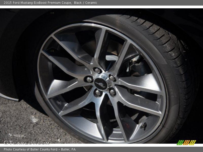 Black / Ceramic 2015 Ford Mustang EcoBoost Premium Coupe
