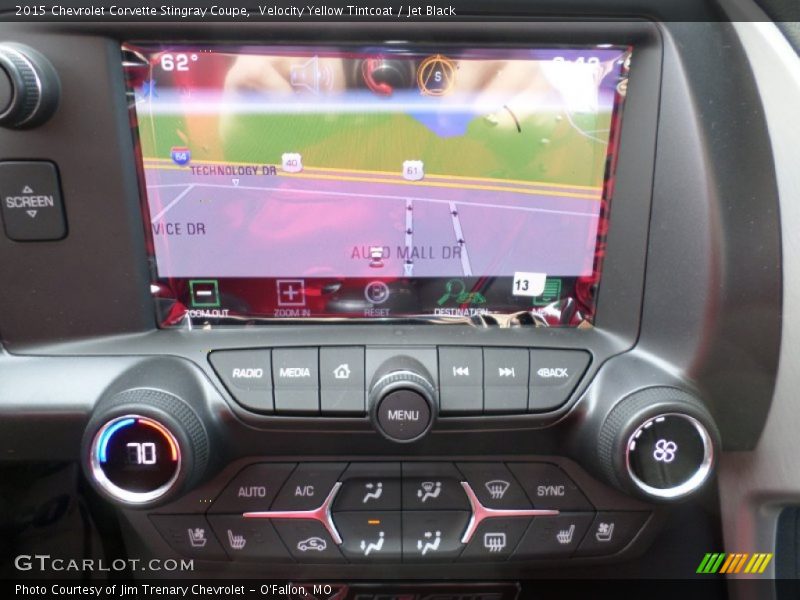 Controls of 2015 Corvette Stingray Coupe