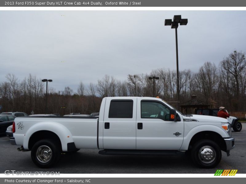 Oxford White / Steel 2013 Ford F350 Super Duty XLT Crew Cab 4x4 Dually