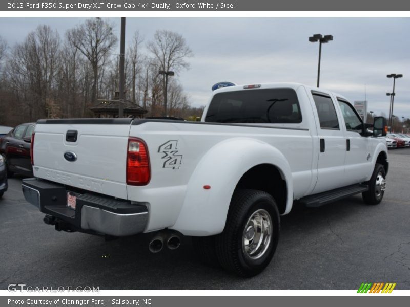 Oxford White / Steel 2013 Ford F350 Super Duty XLT Crew Cab 4x4 Dually