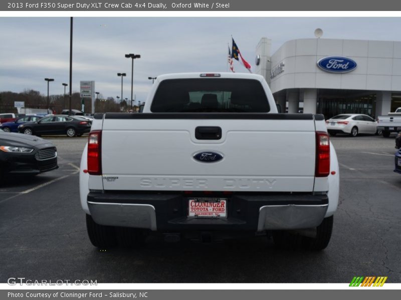 Oxford White / Steel 2013 Ford F350 Super Duty XLT Crew Cab 4x4 Dually