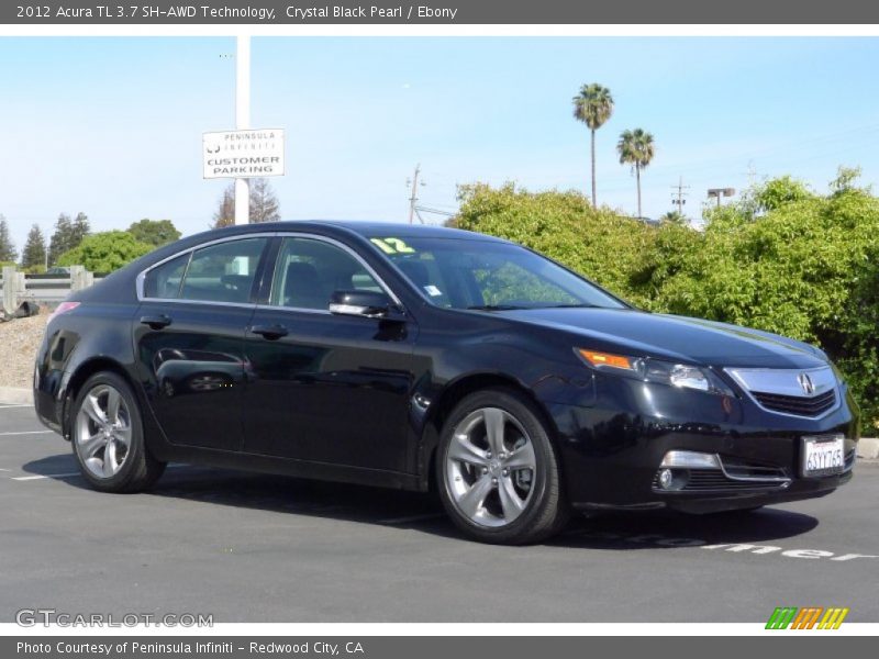 Crystal Black Pearl / Ebony 2012 Acura TL 3.7 SH-AWD Technology