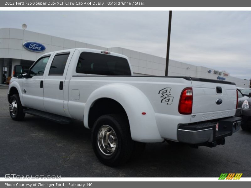 Oxford White / Steel 2013 Ford F350 Super Duty XLT Crew Cab 4x4 Dually