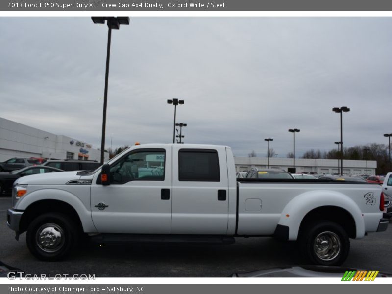 Oxford White / Steel 2013 Ford F350 Super Duty XLT Crew Cab 4x4 Dually