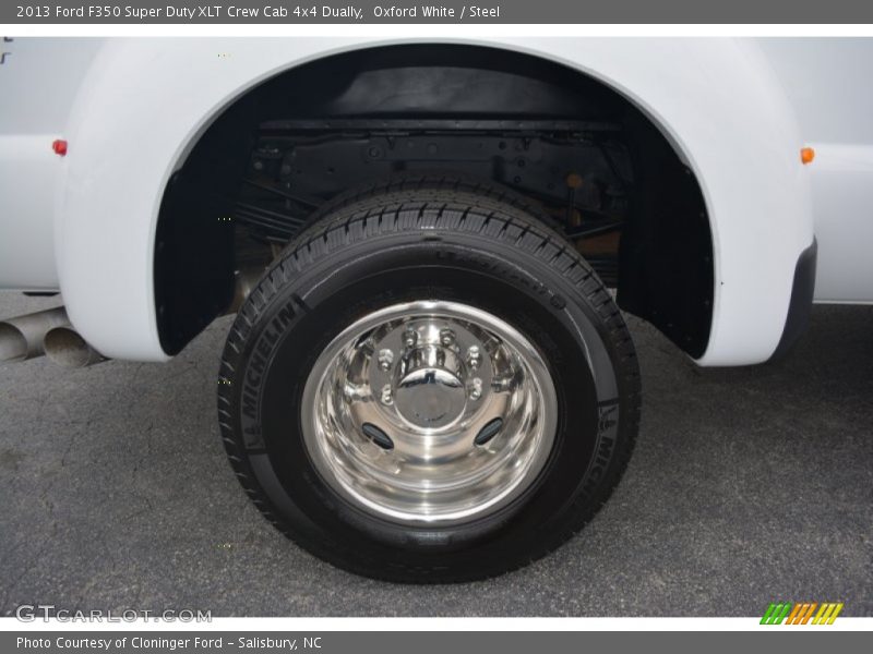 Oxford White / Steel 2013 Ford F350 Super Duty XLT Crew Cab 4x4 Dually
