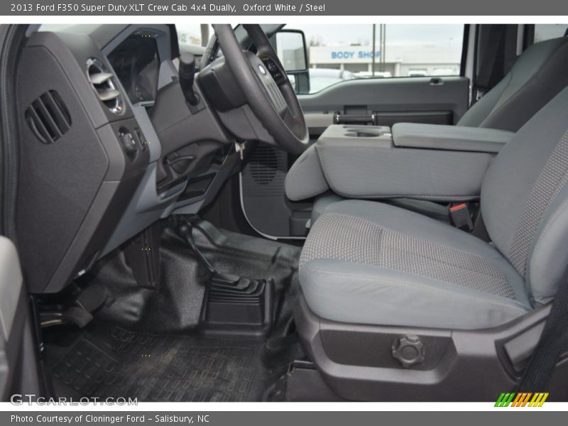 Oxford White / Steel 2013 Ford F350 Super Duty XLT Crew Cab 4x4 Dually
