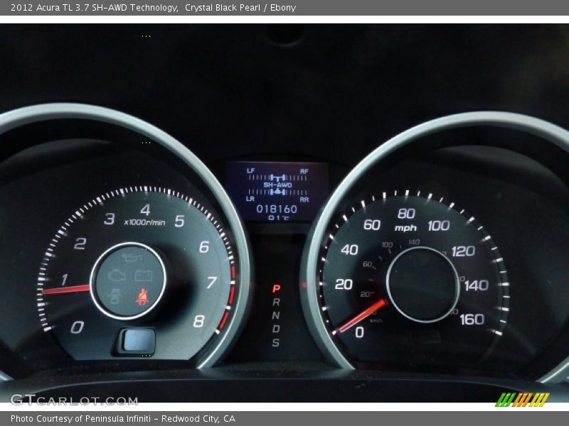 Crystal Black Pearl / Ebony 2012 Acura TL 3.7 SH-AWD Technology