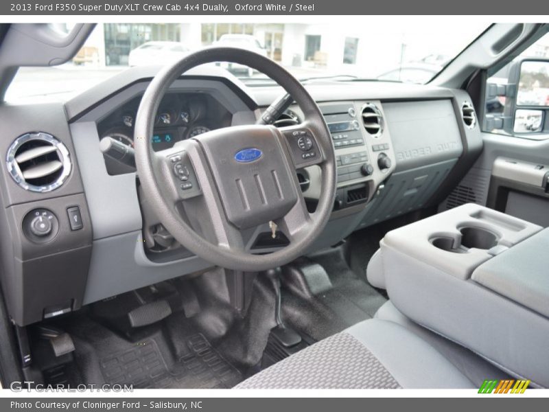 Oxford White / Steel 2013 Ford F350 Super Duty XLT Crew Cab 4x4 Dually
