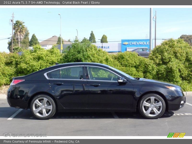 Crystal Black Pearl / Ebony 2012 Acura TL 3.7 SH-AWD Technology