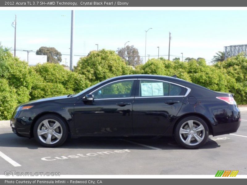 Crystal Black Pearl / Ebony 2012 Acura TL 3.7 SH-AWD Technology