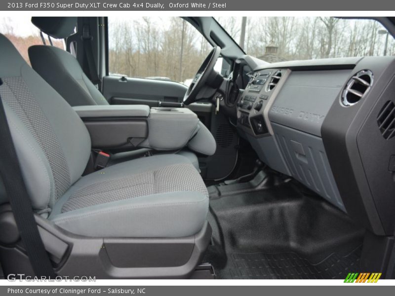 Oxford White / Steel 2013 Ford F350 Super Duty XLT Crew Cab 4x4 Dually