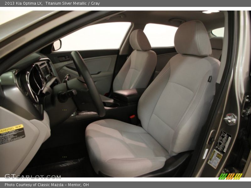 Titanium Silver Metallic / Gray 2013 Kia Optima LX