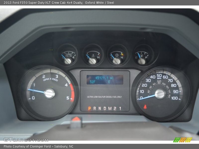 Oxford White / Steel 2013 Ford F350 Super Duty XLT Crew Cab 4x4 Dually