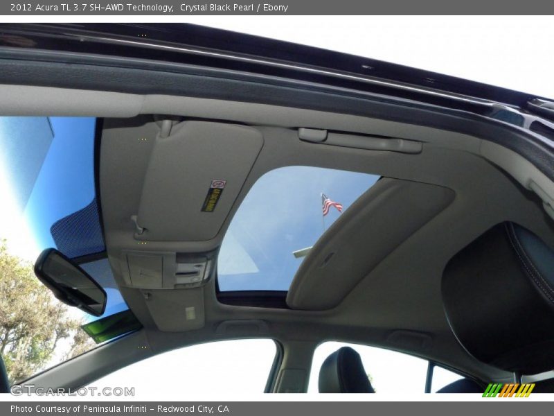 Crystal Black Pearl / Ebony 2012 Acura TL 3.7 SH-AWD Technology