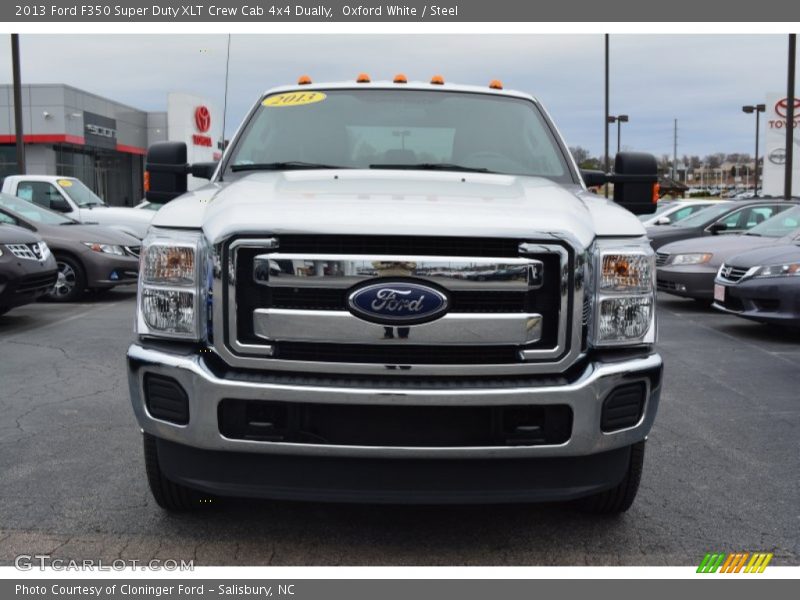 Oxford White / Steel 2013 Ford F350 Super Duty XLT Crew Cab 4x4 Dually