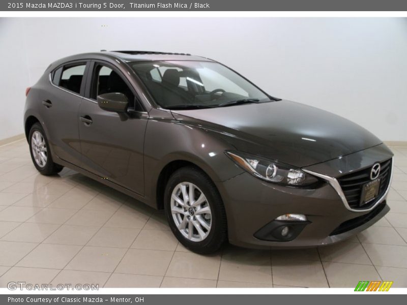 Titanium Flash Mica / Black 2015 Mazda MAZDA3 i Touring 5 Door