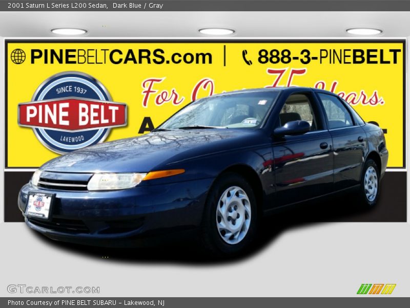 Dark Blue / Gray 2001 Saturn L Series L200 Sedan