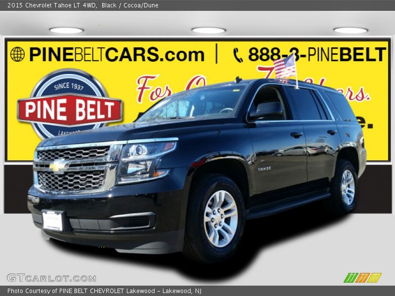 Black / Cocoa/Dune 2015 Chevrolet Tahoe LT 4WD