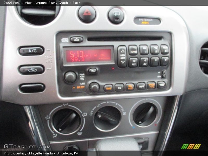 Neptune Blue / Graphite Black 2006 Pontiac Vibe